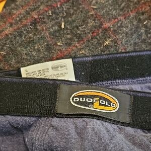 Duofold Black and Gray Thermal Pants